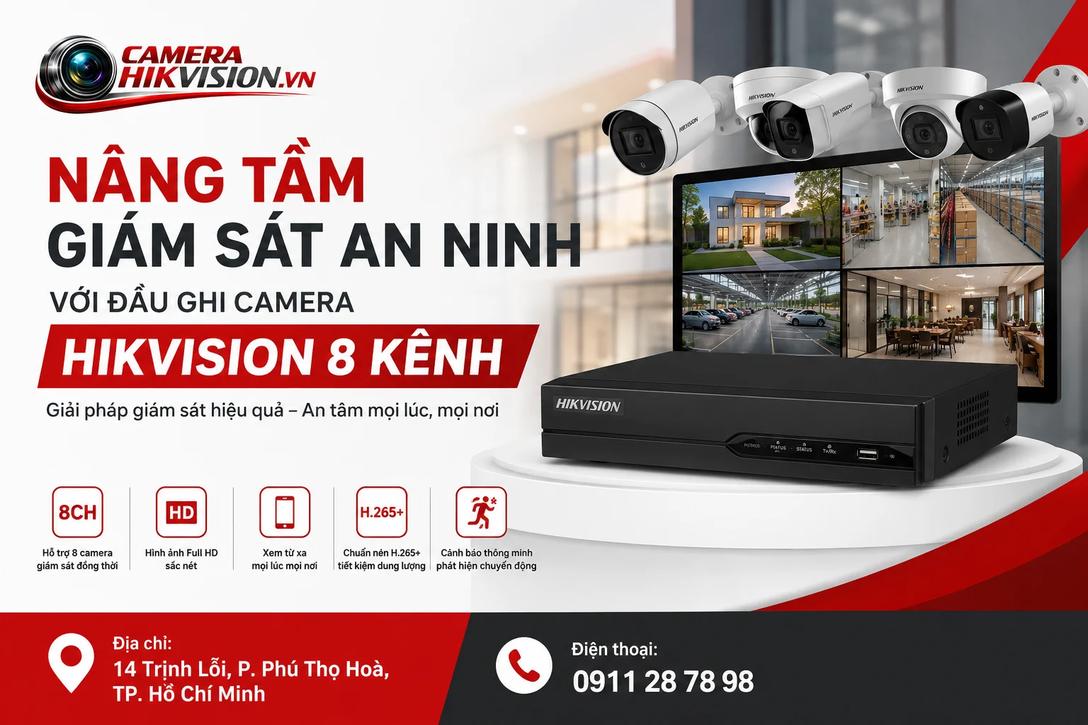 Nâng Tầm Giám Sát An Ninh Với Đầu Ghi Camera Hikvision 8 Kênh