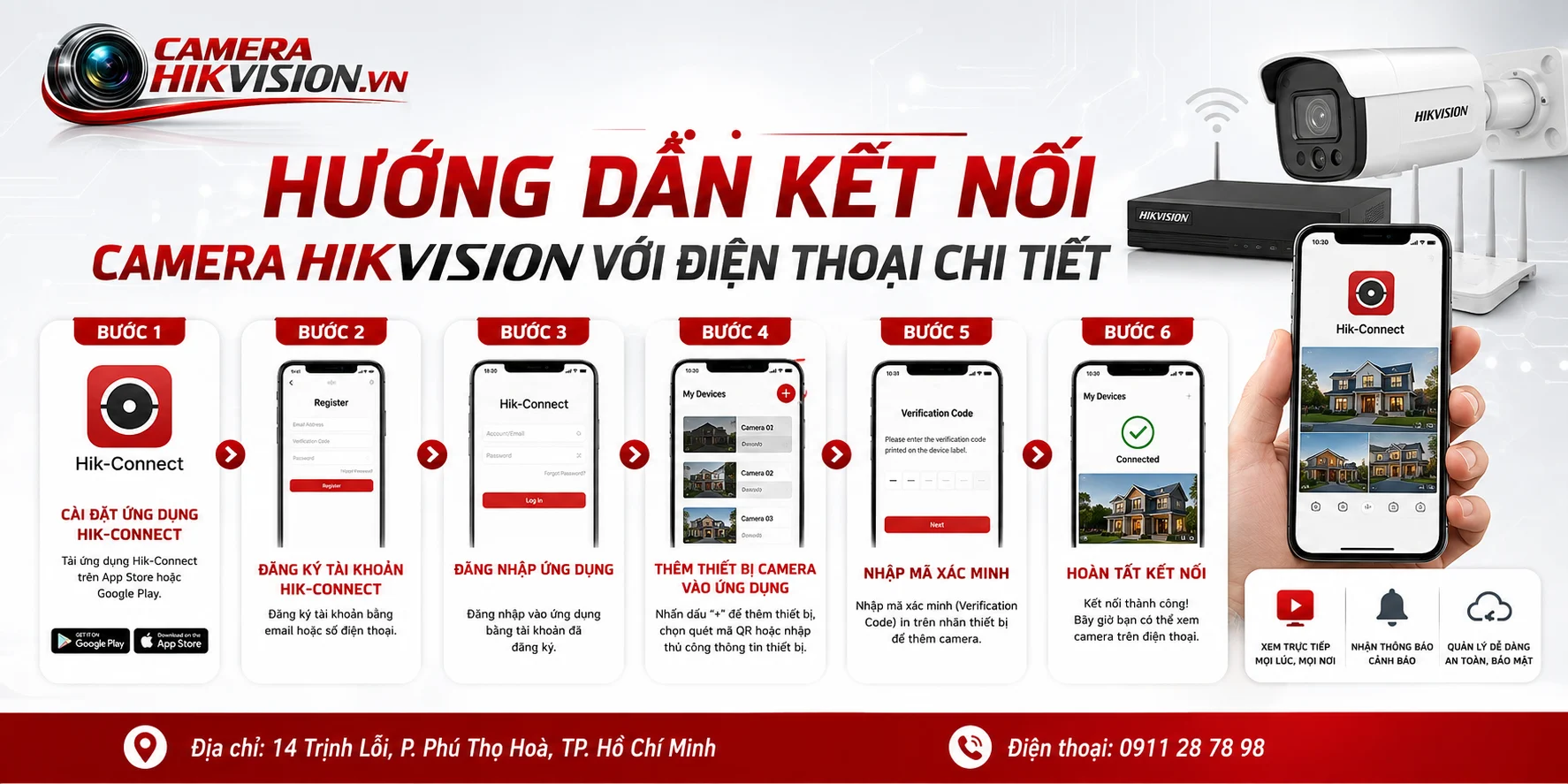 Hướng Dẫn Kết Nối Camera Hikvision Với Điện Thoại Chi Tiết