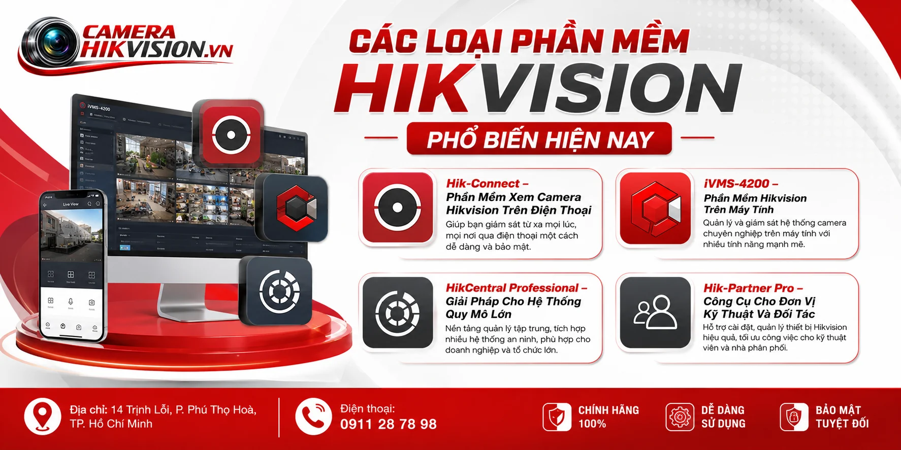 Các Loại Phần Mềm Hikvision Phổ Biến Hiện Nay