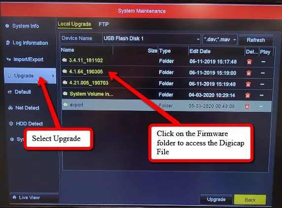 Những thông tin cần kiểm tra trước khi Nâng Cấp Firmware Đầu Ghi Hikvision
