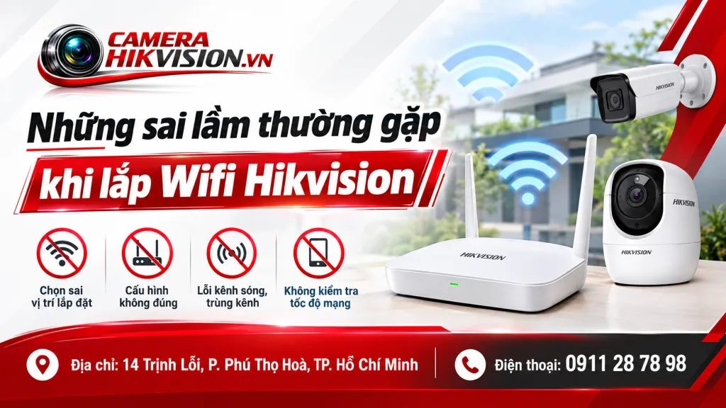 Những sai lầm thường gặp khi lắp Wifi Hikvision