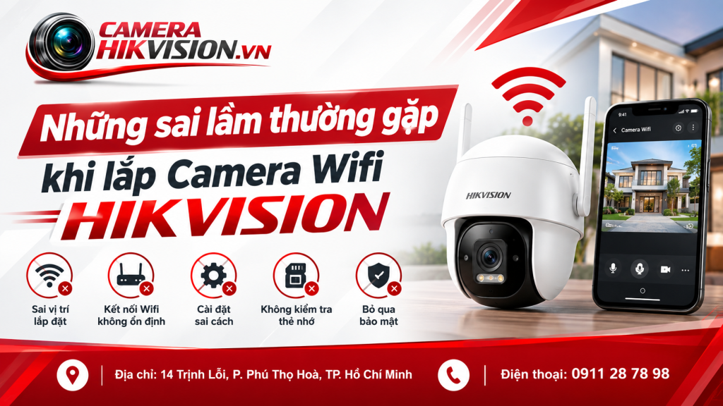Những sai lầm thường gặp khi lắp Camera Wifi Hikvision