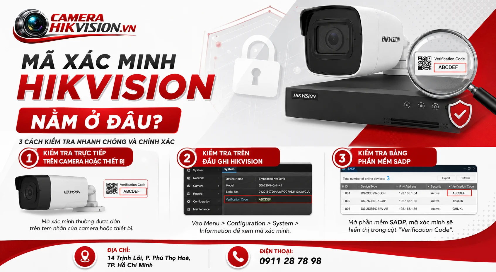 Mã Xác Minh Hikvision Nằm Ở Đâu?
