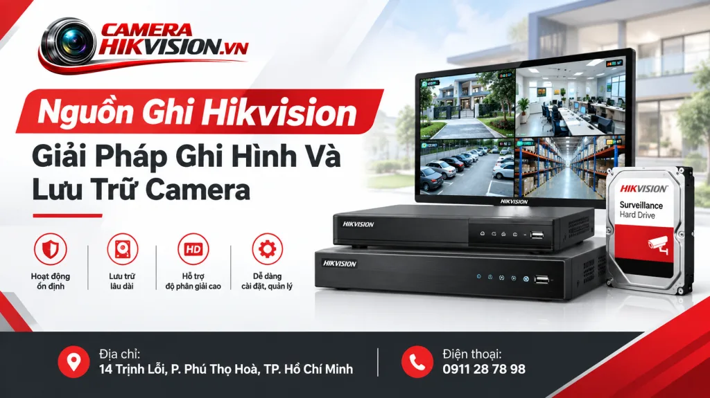 Nguồn Ghi Hikvision – Giải Pháp Ghi Hình Và Lưu Trữ Camera