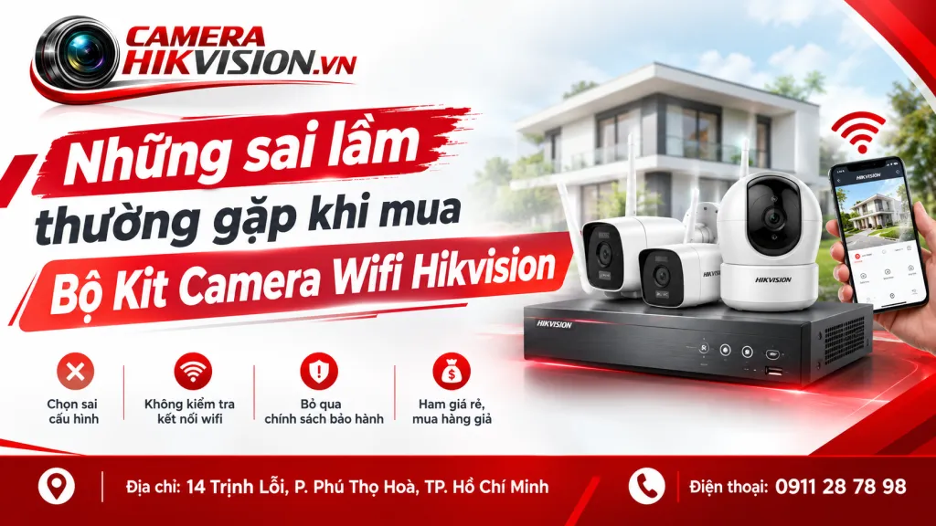 Những sai lầm thường gặp khi mua Bộ Kit Camera Wifi Hikvision