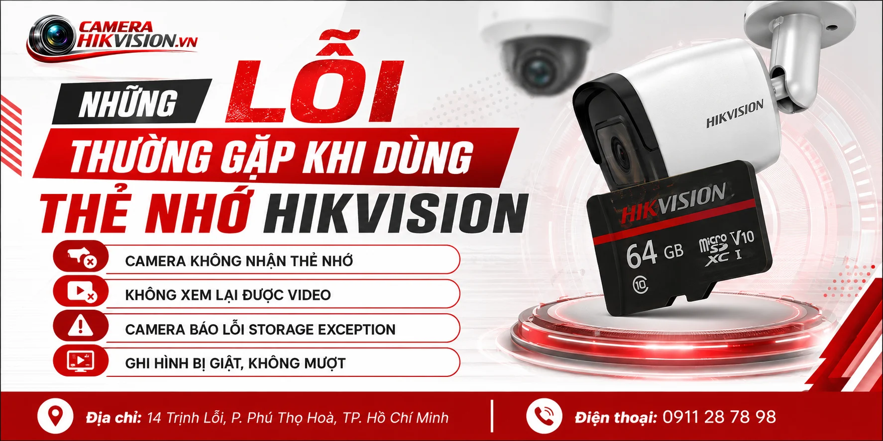 Những Lỗi Thường Gặp Khi Dùng Thẻ Nhớ Hikvision