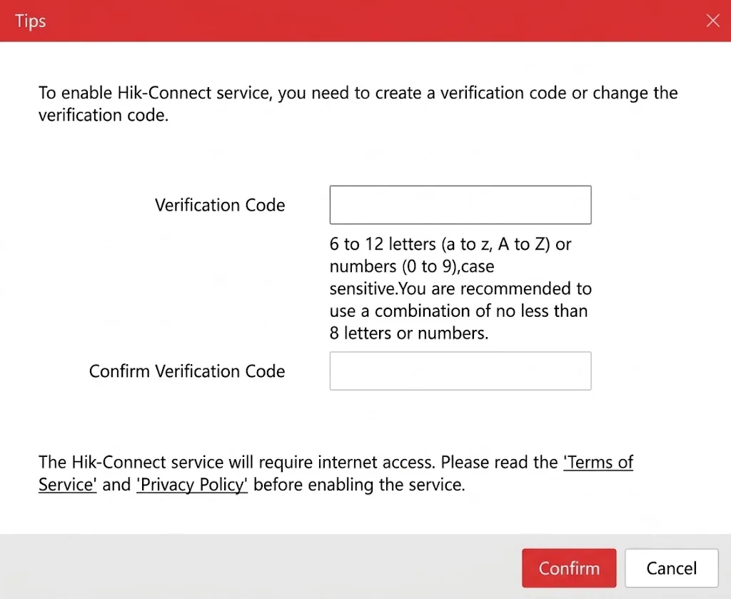 Cách Đặt Mã Xác Thực Camera Hikvision An Toàn