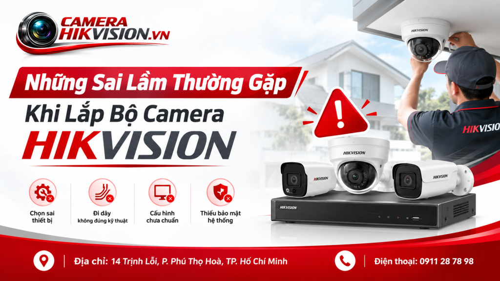 Những Sai Lầm Thường Gặp Khi Lắp Bộ Camera Hikvision