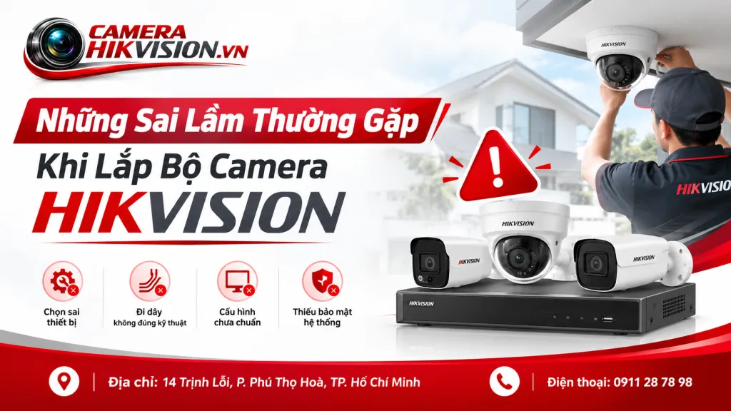 Những Sai Lầm Thường Gặp Khi Lắp Bộ Camera Hikvision