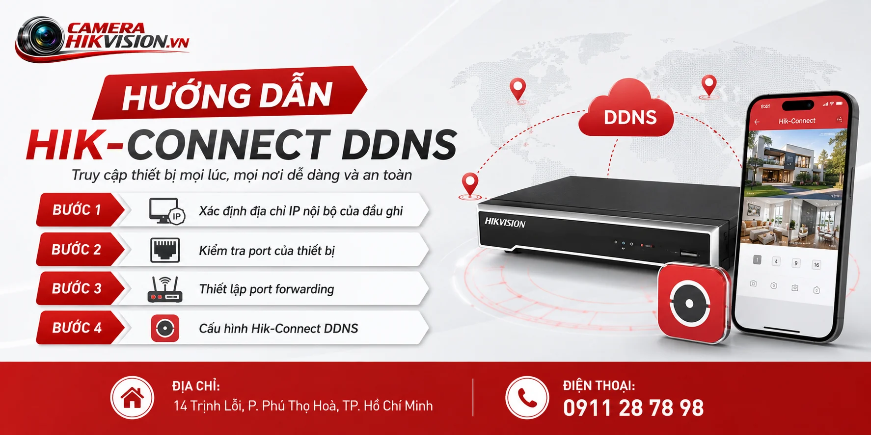 Hướng dẫn Hik-Connect DDNS