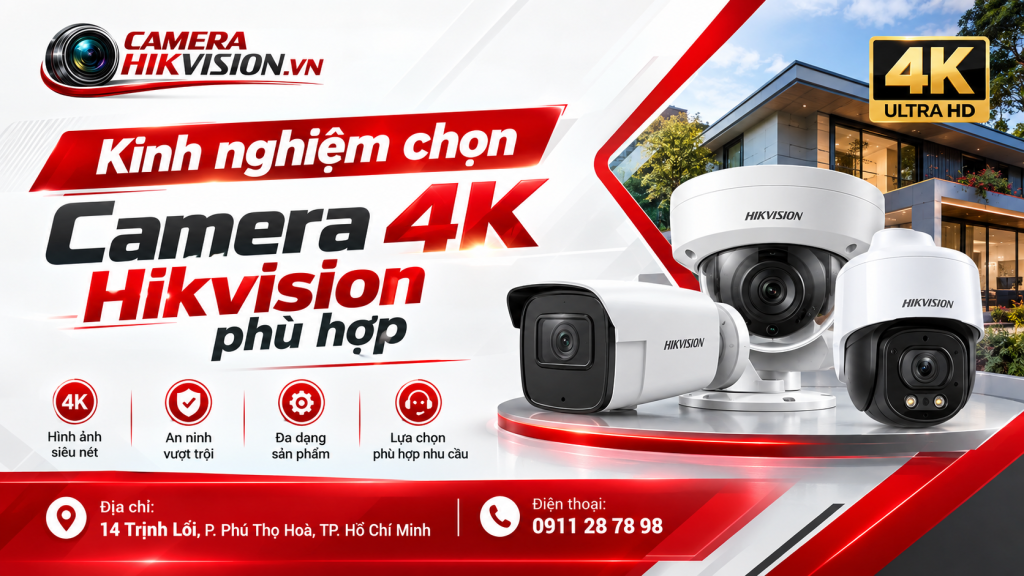 Kinh nghiệm chọn Camera 4K Hikvision phù hợp