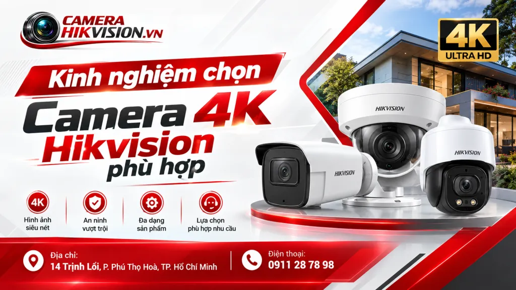 Kinh nghiệm chọn Camera 4K Hikvision phù hợp