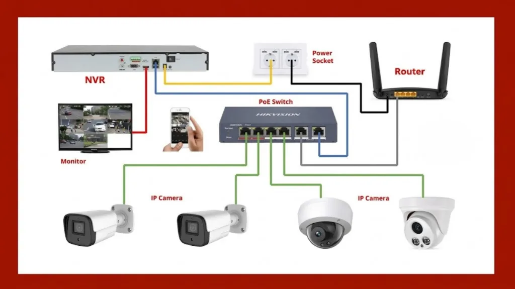Nguồn ghi Hikvision cần những thiết bị nào để hoạt động?
