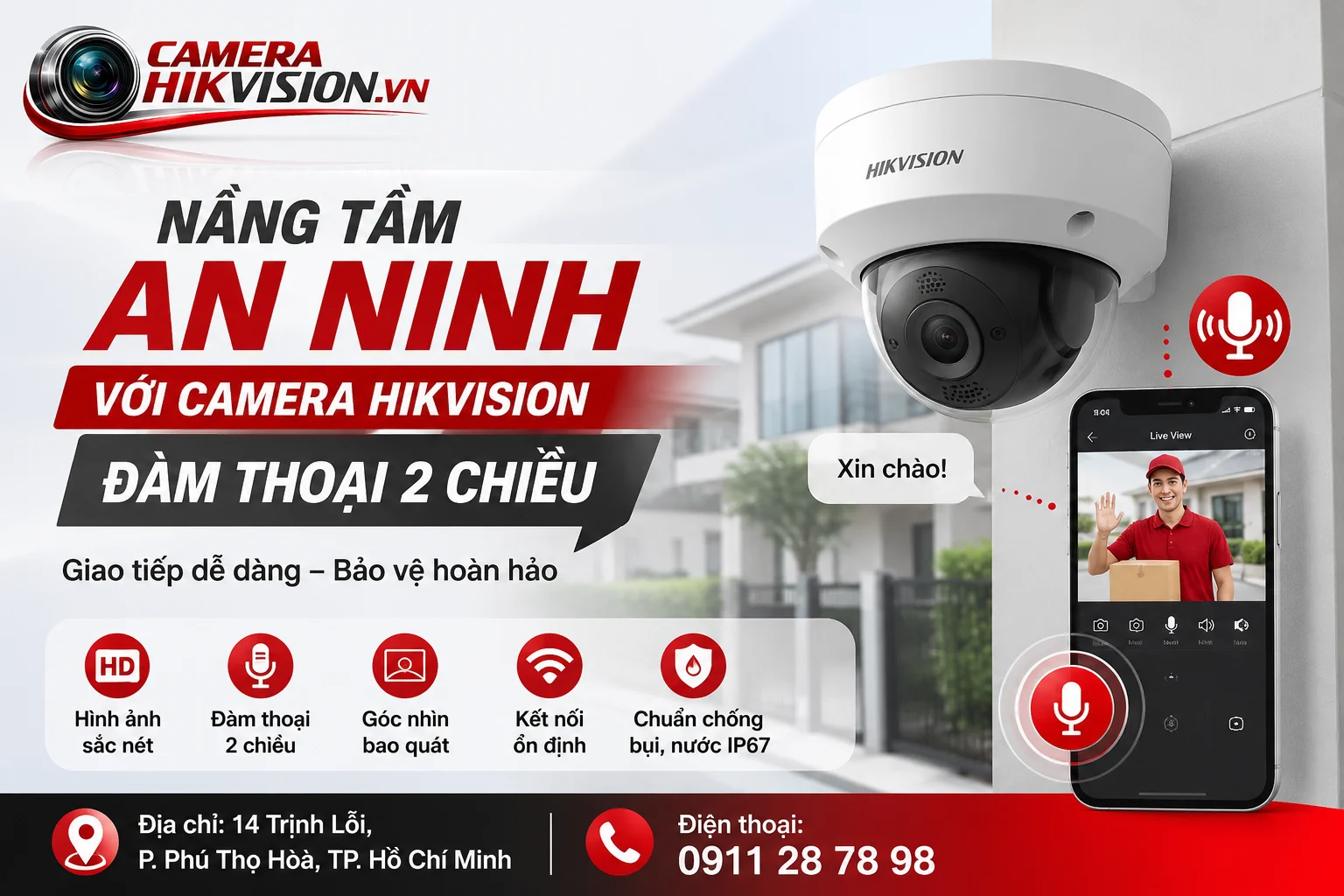 Nâng Tầm An Ninh Với Camera Hikvision Đàm Thoại 2 Chiều