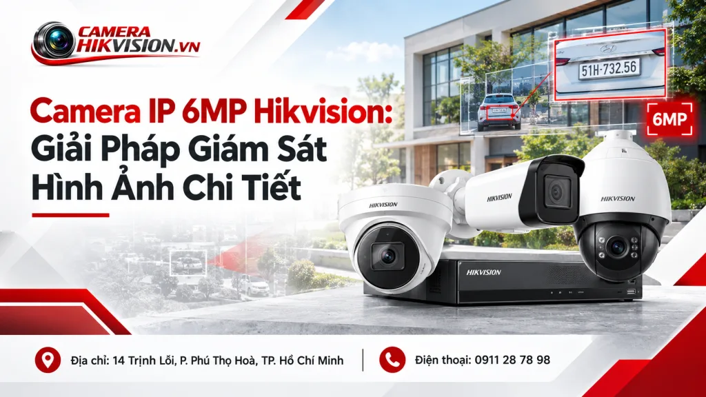 Camera IP 6MP Hikvision: Giải Pháp Giám Sát Hình Ảnh Chi Tiết
