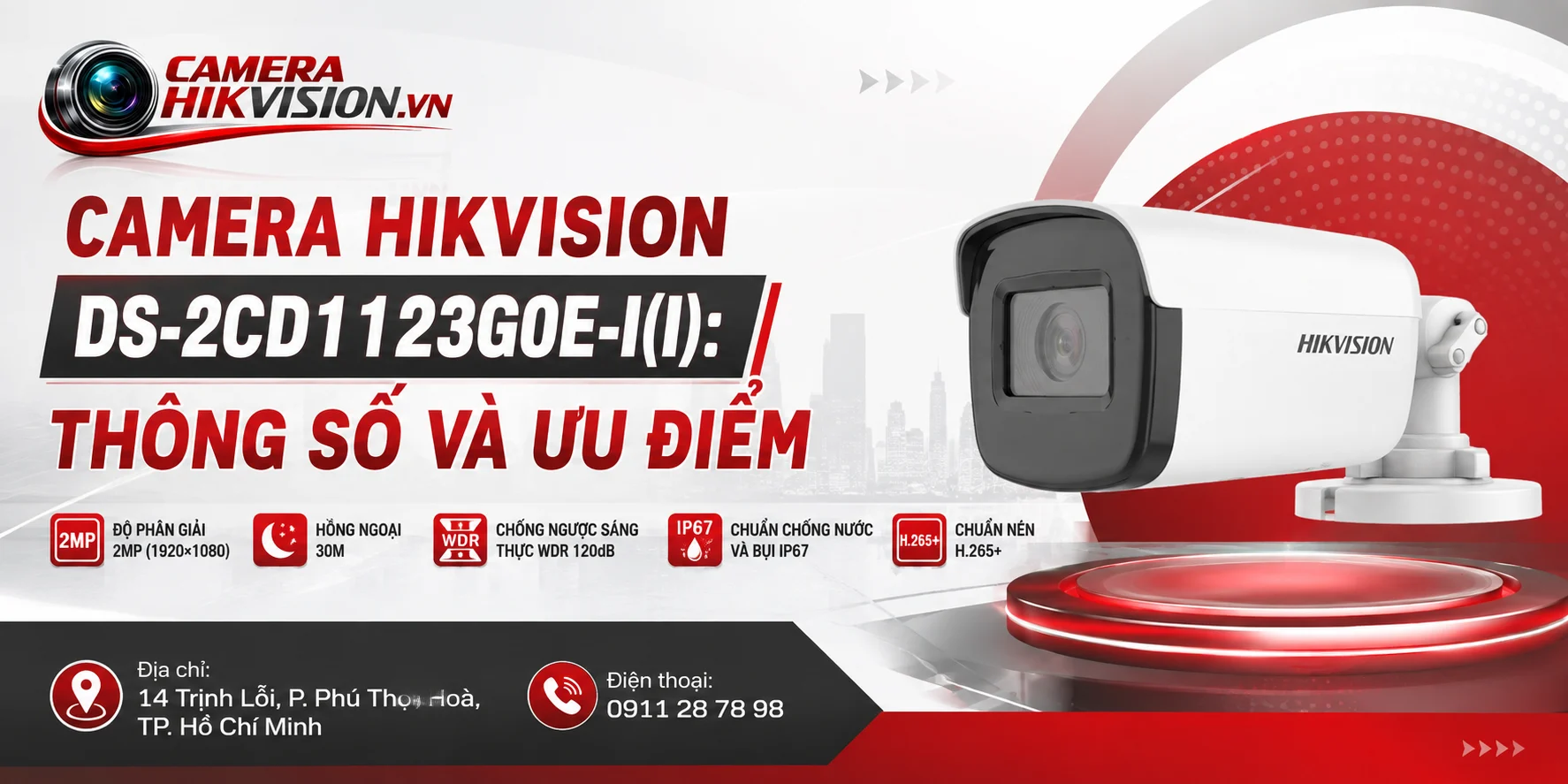 Camera Hikvision DS-2CD1123G0E-I(l): Thông Số Và Ưu Điểm