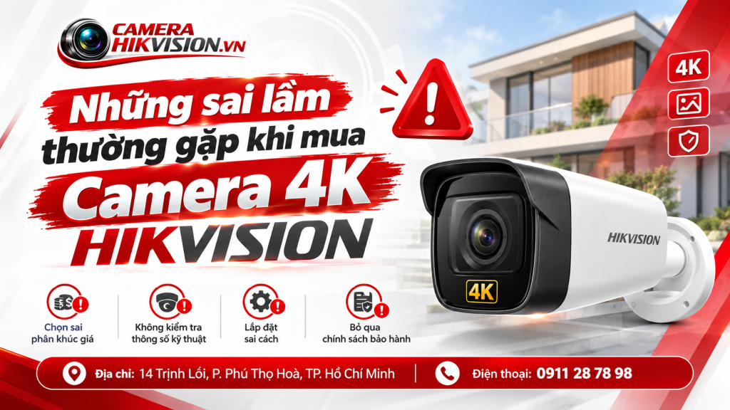 Những sai lầm thường gặp khi mua Camera 4K Hikvision