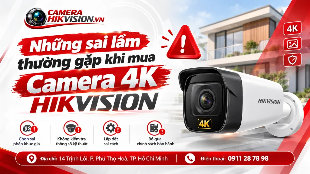 Những sai lầm thường gặp khi mua Camera 4K Hikvision