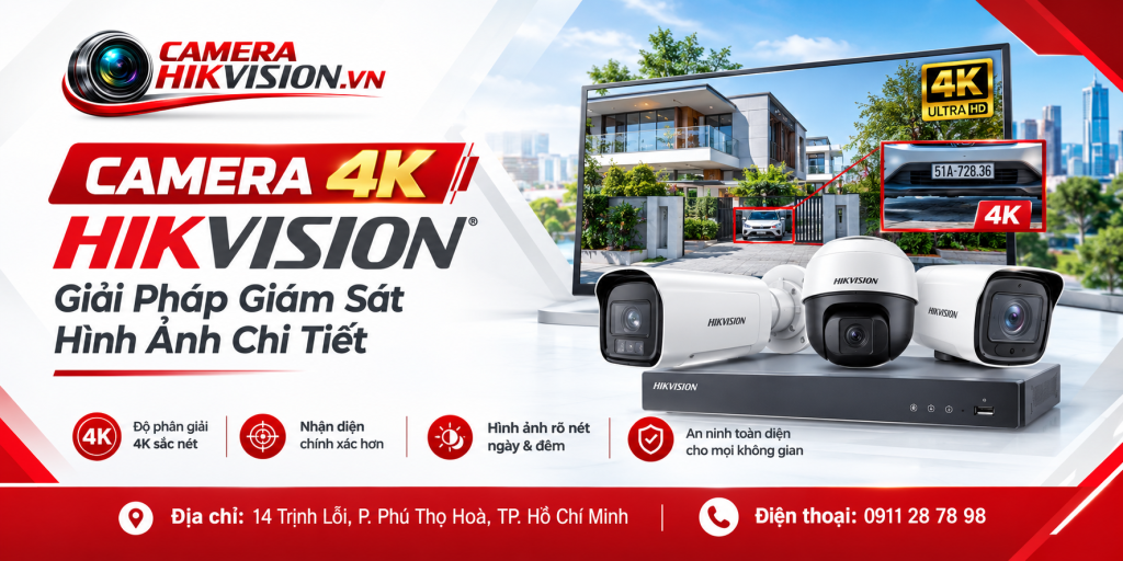 Camera 4K Hikvision: Giải Pháp Giám Sát Hình Ảnh Chi Tiết