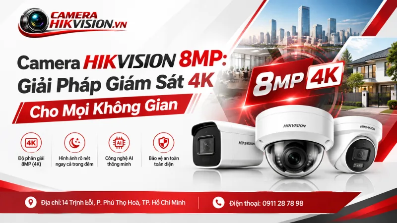 Camera Hikvision 8MP: Giải Pháp Giám Sát 4K Cho Mọi Không Gian