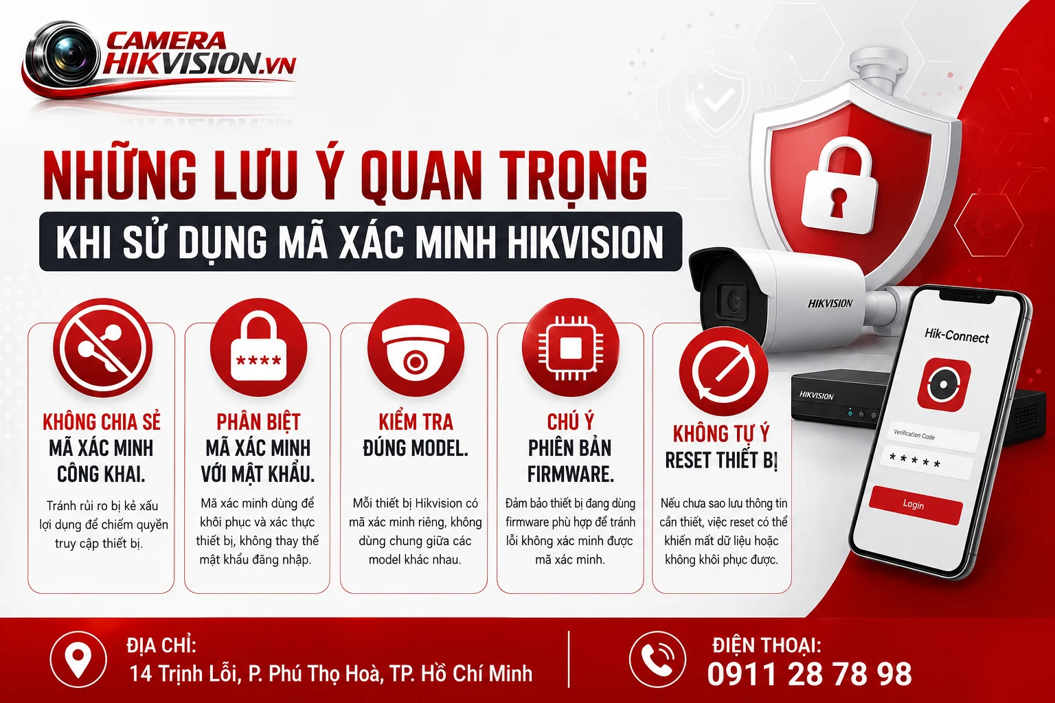 Những Lưu Ý Quan Trọng Khi Sử Dụng Mã Xác Minh Hikvision