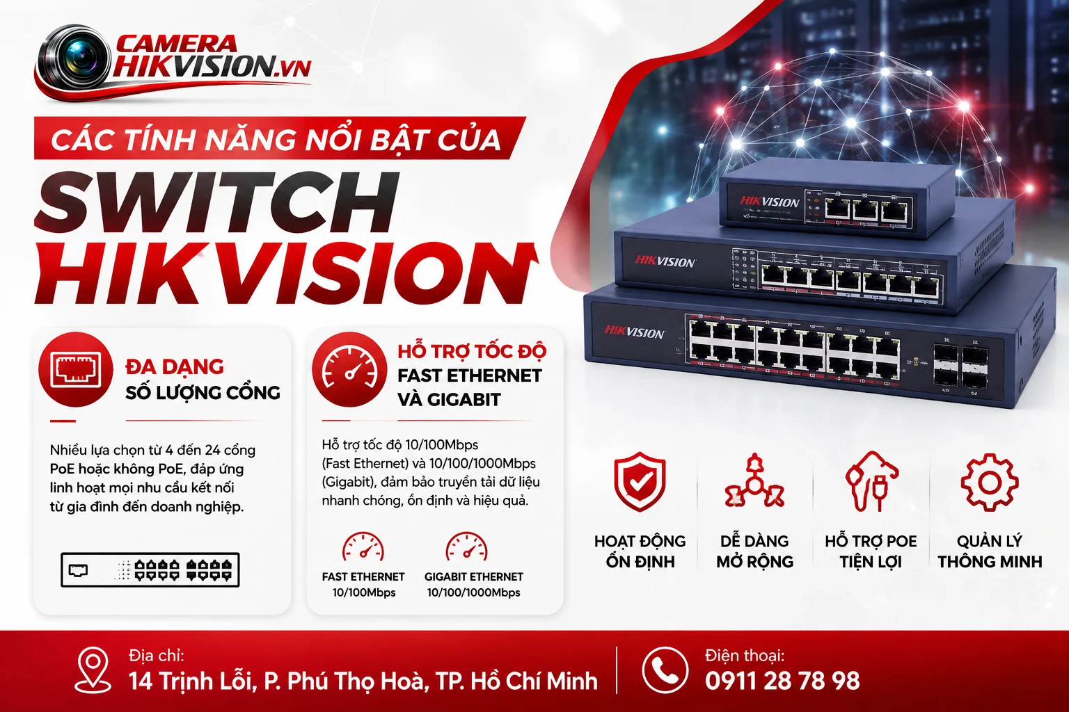 Nâng Cao Hiệu Năng Mạng Của Bạn Với Switch Hikvision