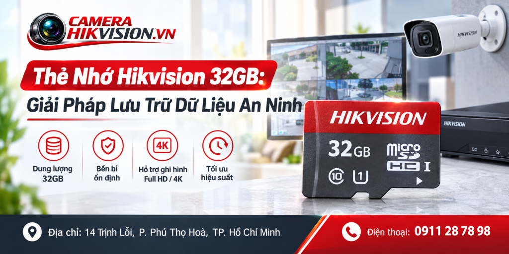 Thẻ Nhớ Hikvision 32GB: Giải Pháp Lưu Trữ Dữ Liệu An Ninh