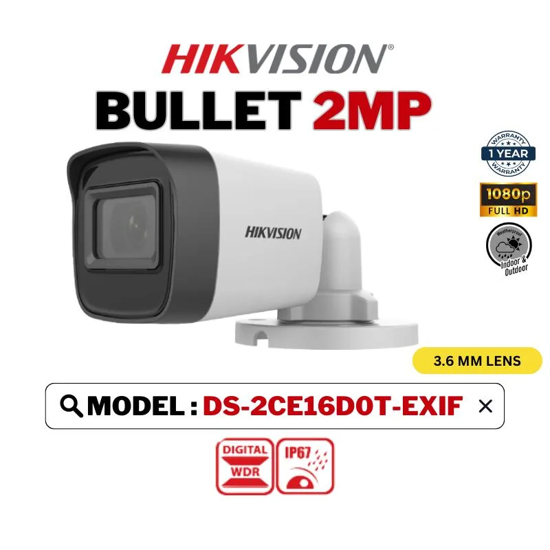 Độ phân giải Full HD 2MP đáp ứng nhu cầu giám sát cơ bản