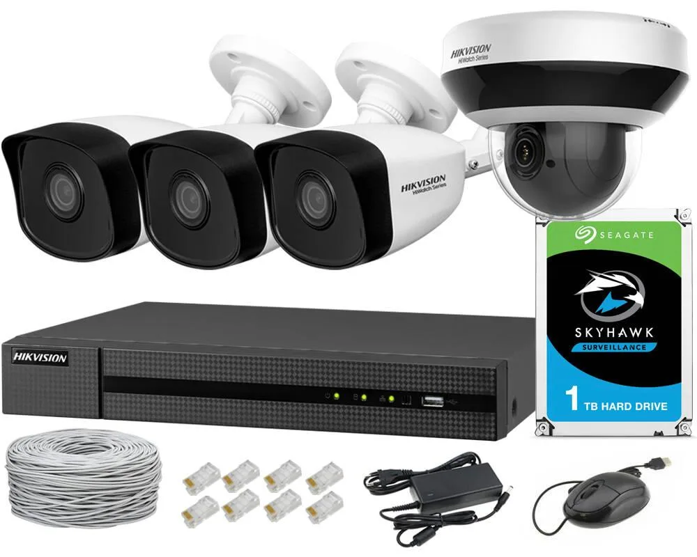Bộ Camera 5mp Hikvision thường gồm những thiết bị nào?