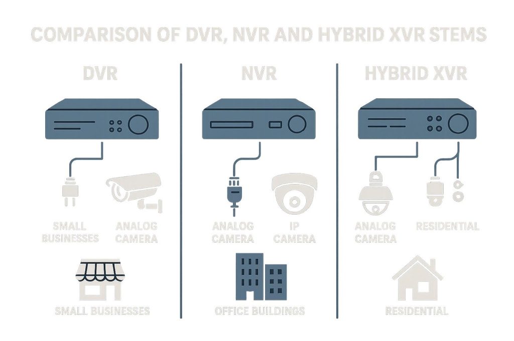 Phân biệt NVR, DVR và XVR Hikvision