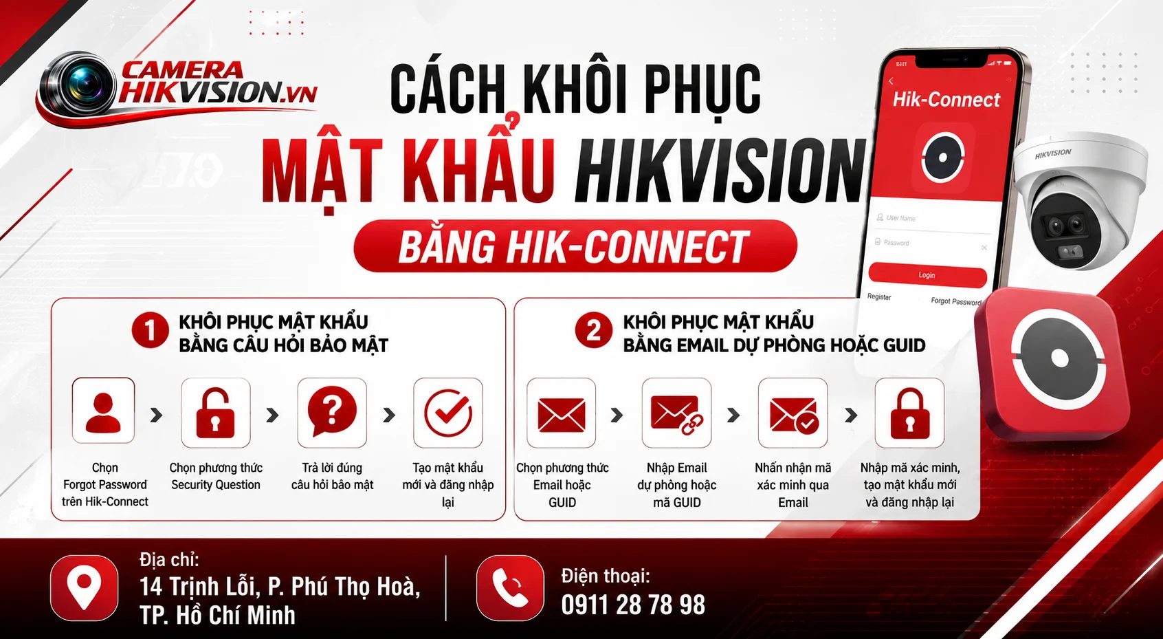 Cách khôi phục mật khẩu Hikvision bằng Hik-Connect