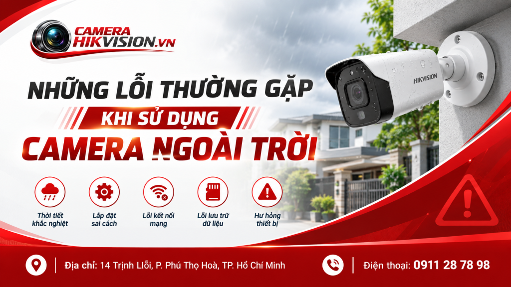 Những lỗi thường gặp khi sử dụng camera ngoài trời