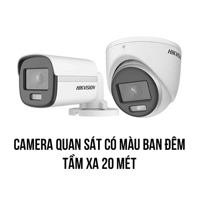 Camera Hikvision 2MP Màu Ban Đêm: Bảo vệ sắc nét, an tâm tuyệt đối