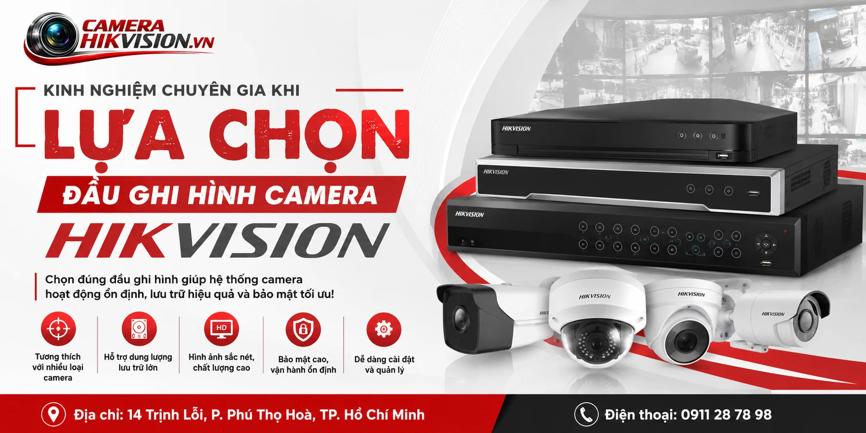 Kinh nghiệm chuyên gia khi lựa chọn đầu ghi hình camera Hikvision