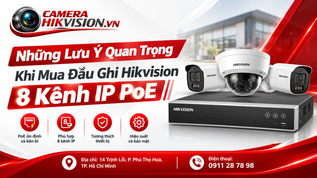 Những Lưu Ý Quan Trọng Khi Mua Đầu Ghi Hikvision 8 Kênh IP PoE