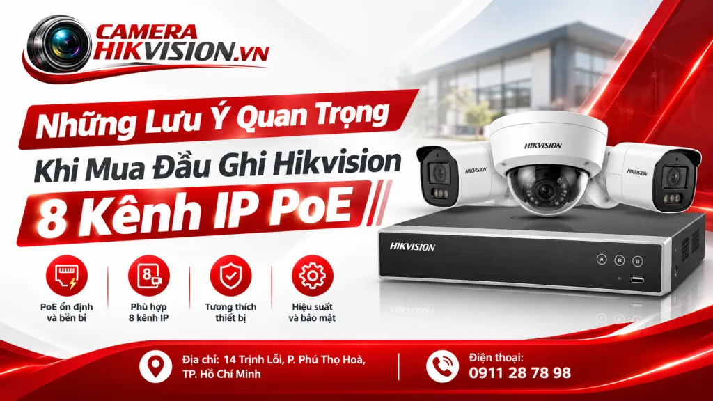 Những Lưu Ý Quan Trọng Khi Mua Đầu Ghi Hikvision 8 Kênh IP PoE