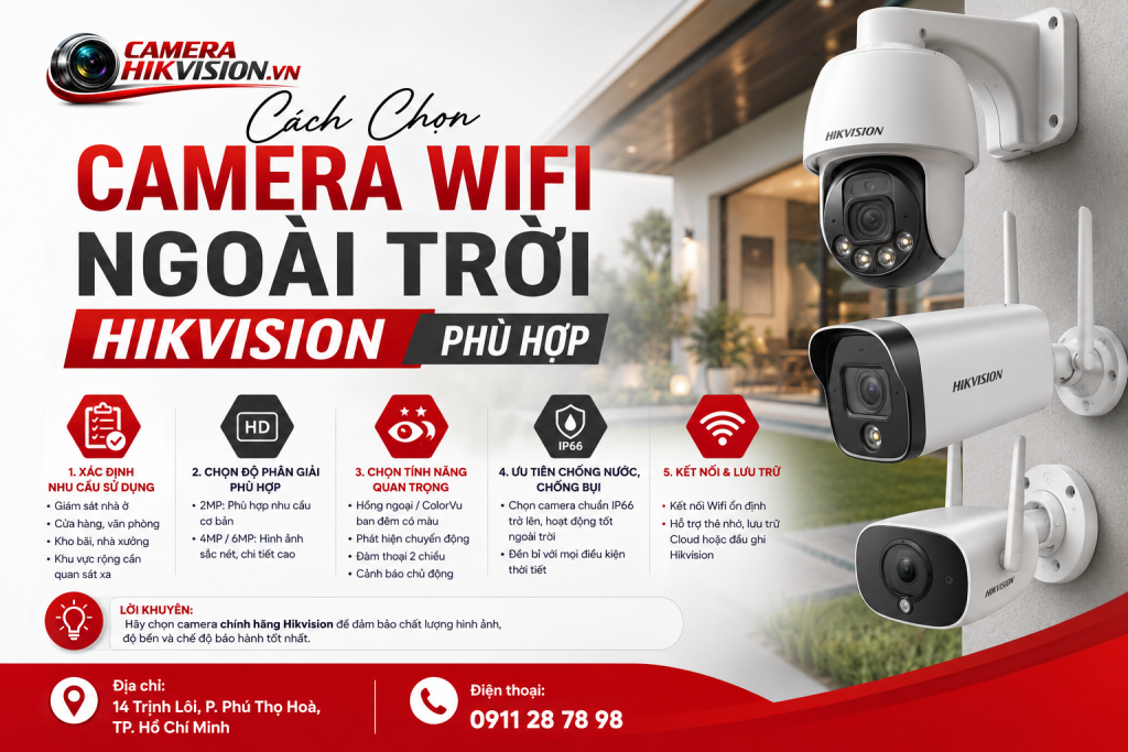Cách Chọn Camera Wifi Ngoài Trời Hikvision Phù Hợp