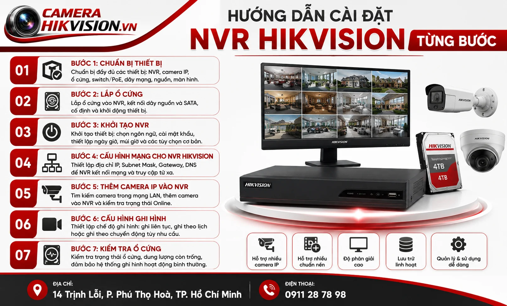 Hướng Dẫn Cài Đặt NVR Hikvision Từng Bước