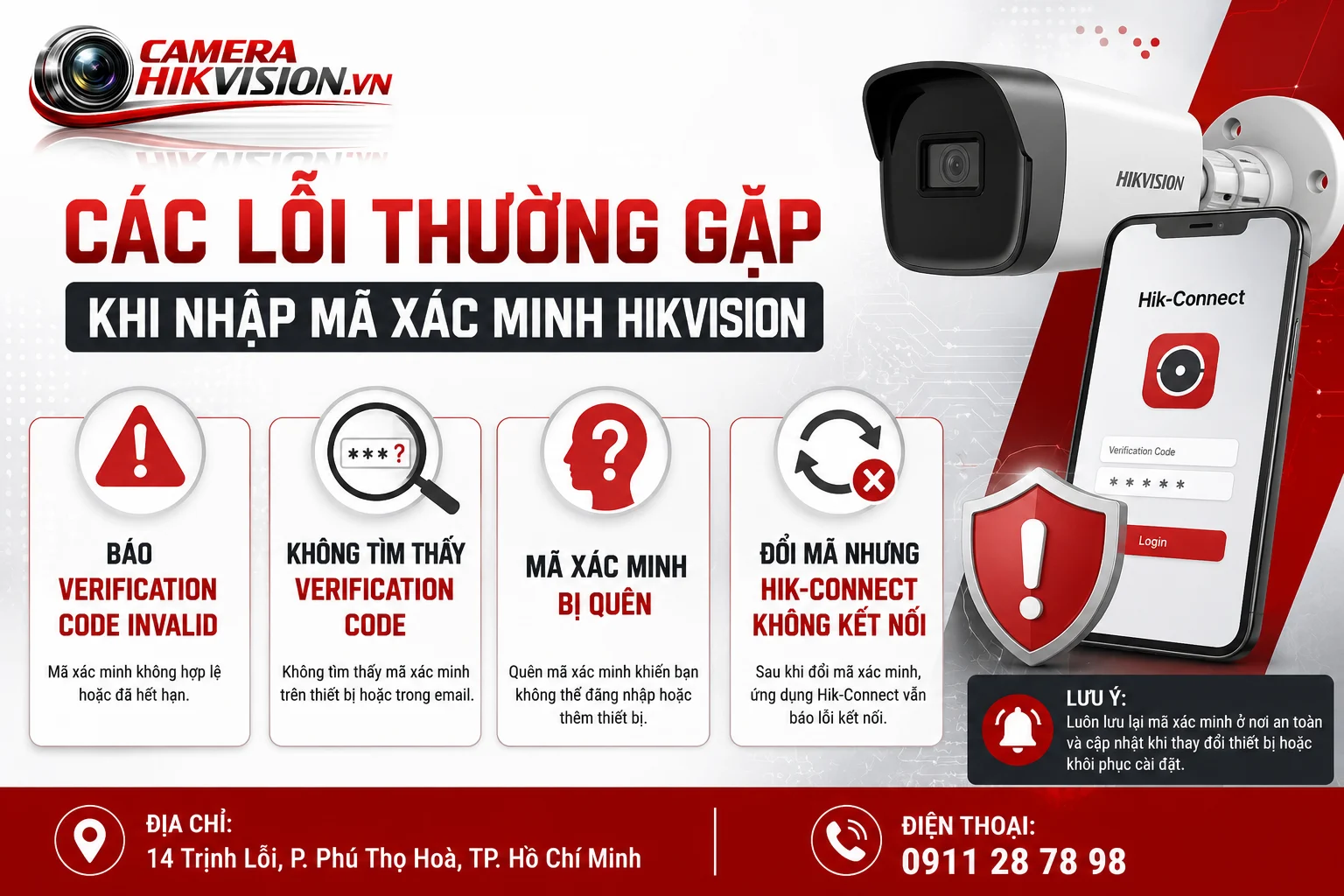 Các Lỗi Thường Gặp Khi Nhập Mã Xác Minh Hikvision