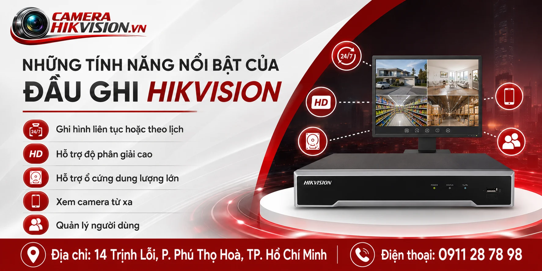 Những Tính Năng Nổi Bật Của Đầu Ghi Hikvision
