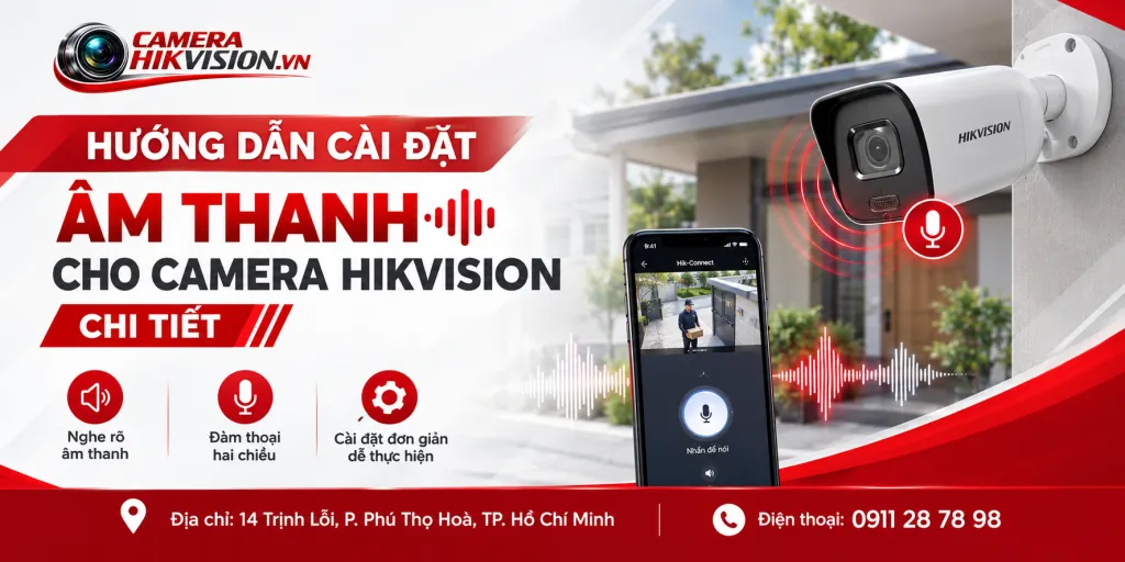 Hướng Dẫn Cài Đặt Âm Thanh Cho Camera Hikvision Chi Tiết