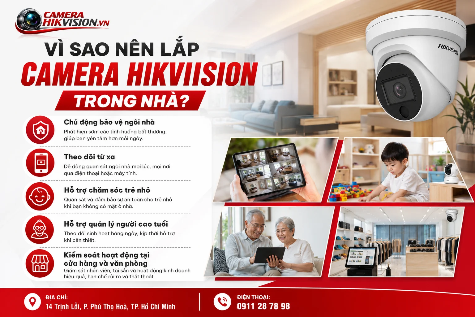 Vì Sao Nên Lắp Camera Hikvision Trong Nhà?