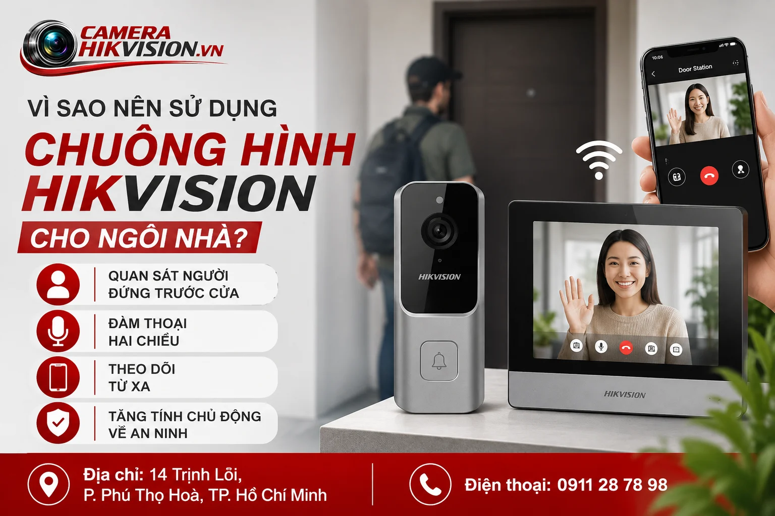 Vì Sao Nên Sử Dụng Chuông Hình Hikvision Cho Ngôi Nhà?