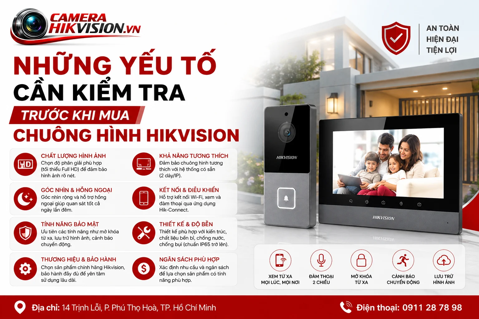 Những Yếu Tố Cần Kiểm Tra Trước Khi Mua Chuông Hình Hikvision