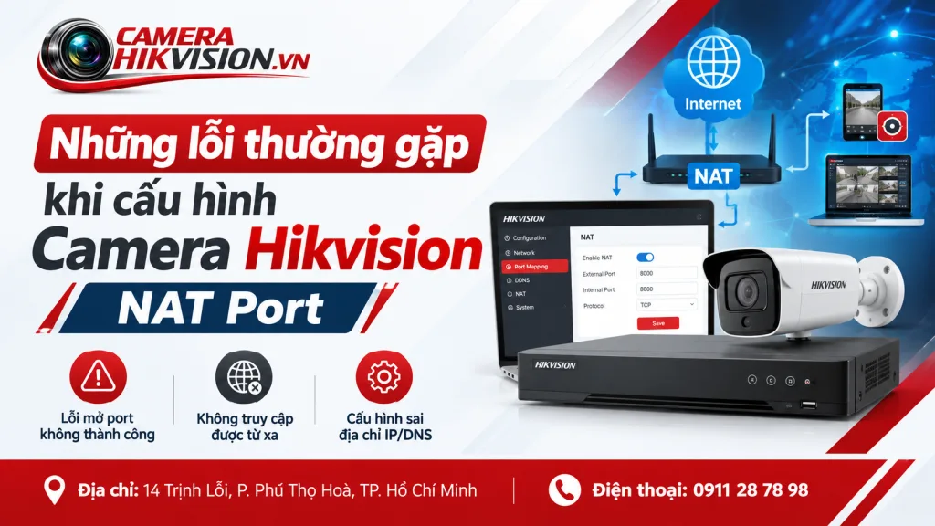 Những lỗi thường gặp khi cấu hình Camera Hikvision NAT Port