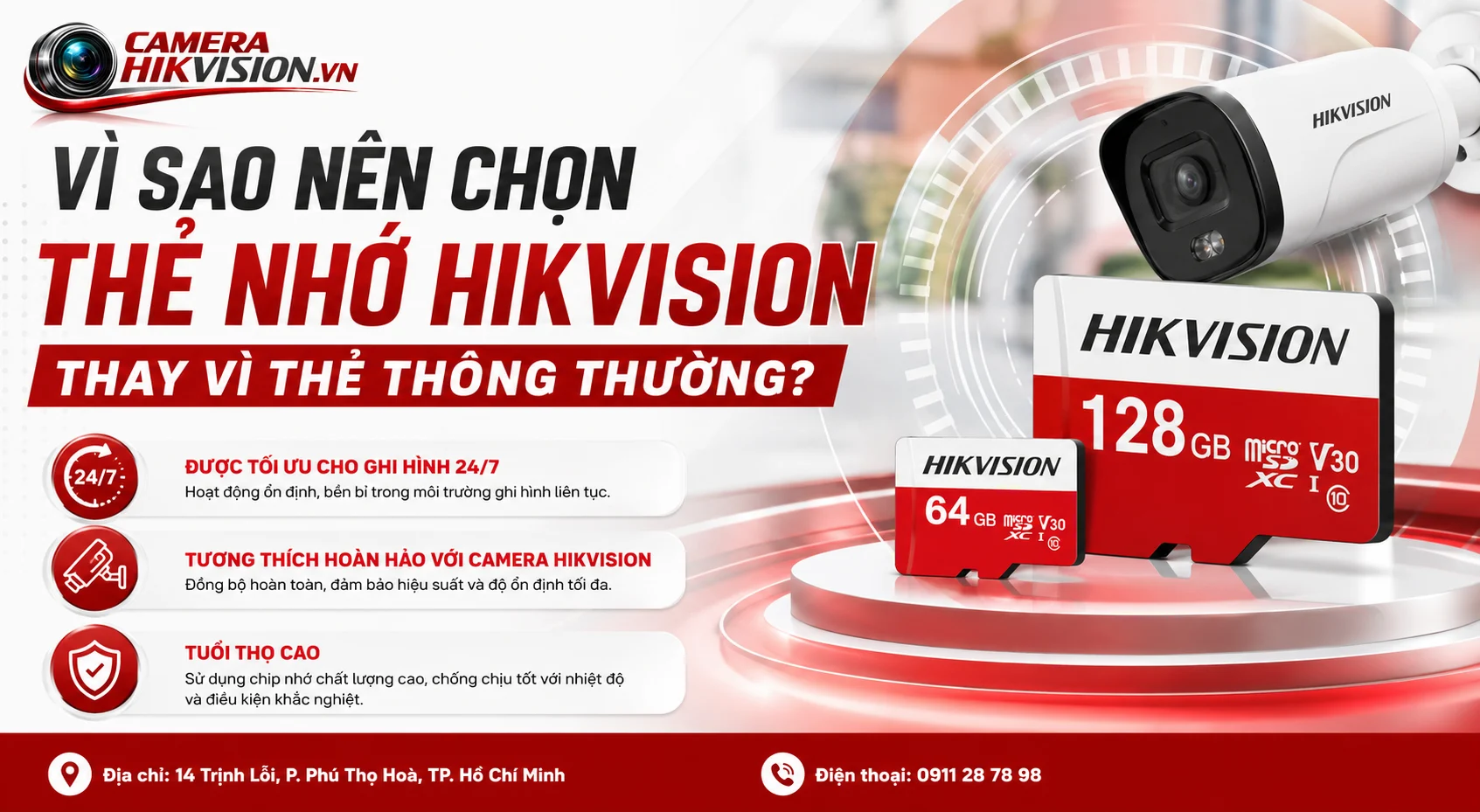 Vì Sao Nên Chọn Thẻ Nhớ Hikvision Thay Vì Thẻ Thông Thường?