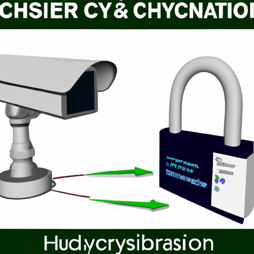 Một hình ảnh truyền tải ý nghĩa về an ninh mạng và biện pháp bảo vệ cho IP Camera Hikvision