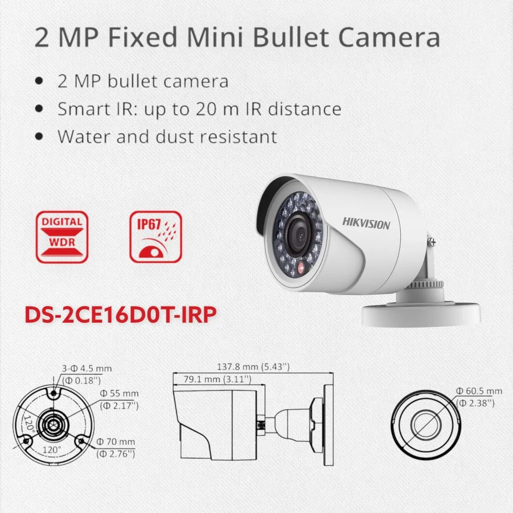 Tổng quan về Camera Hikvision DS-2CE16D0T-IRP