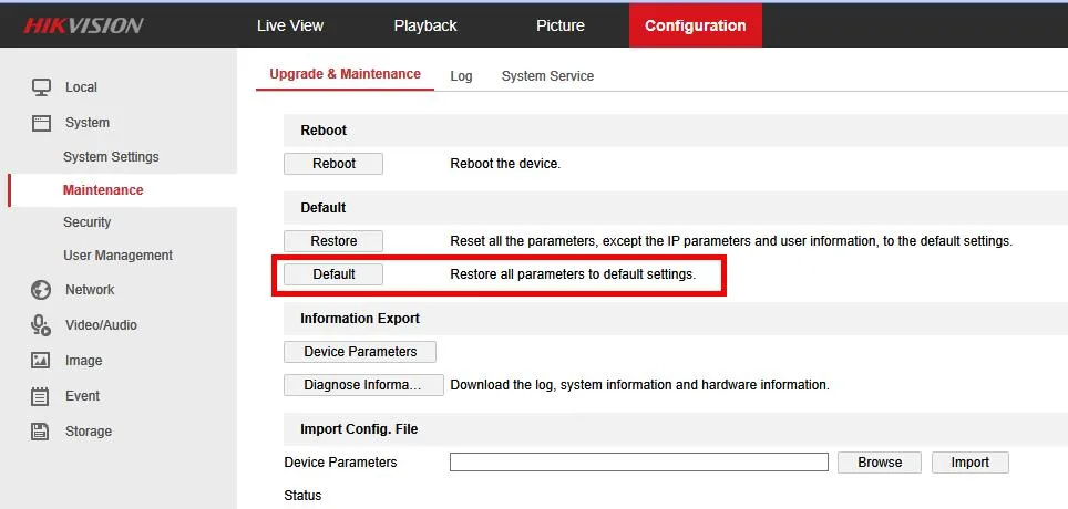 Cách khôi phục camera Hikvision là gì?