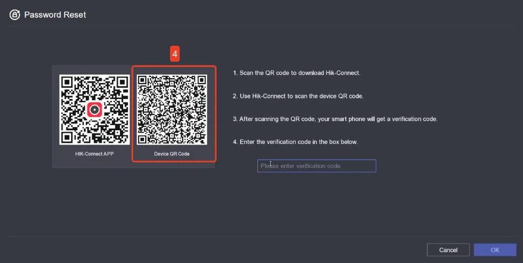 Khôi phục mật khẩu bằng Hik-Connect